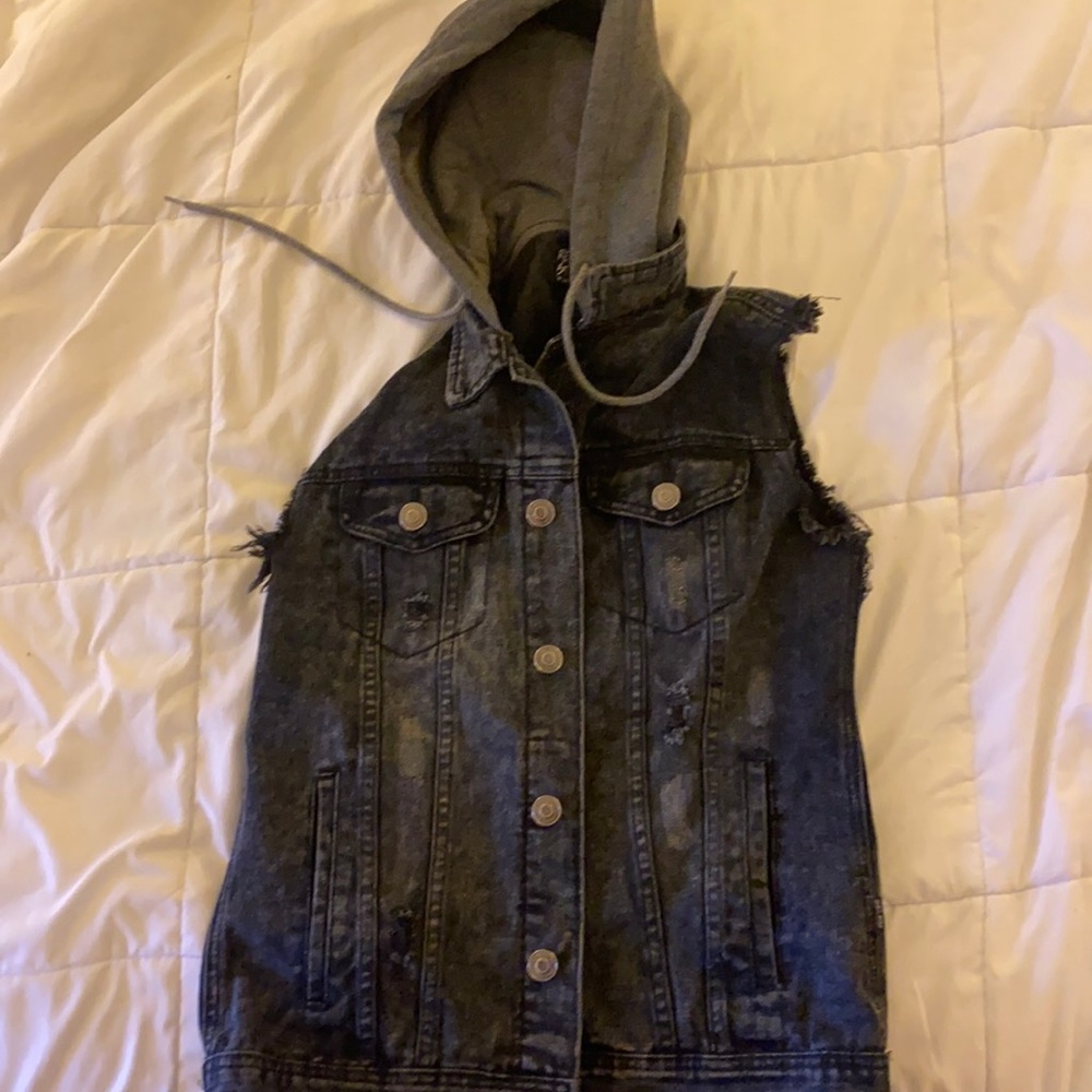 Mens sleeveless hoodie